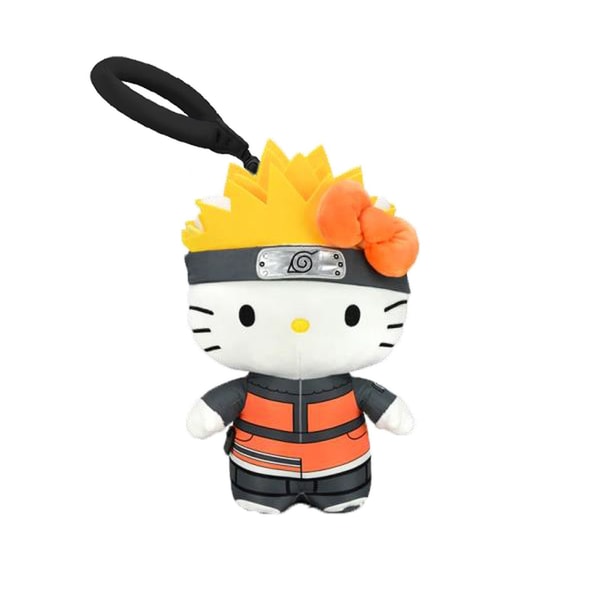 Naruto Shippuden - Naruto Uzumaki X Hello Kitty Peluche 10cm - flash vidéo