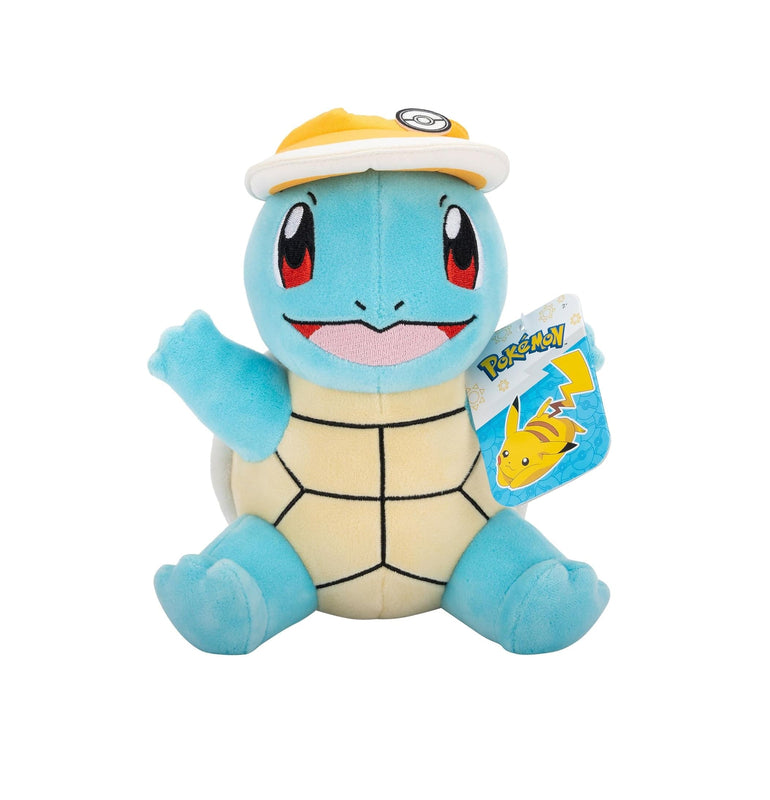 Pokémon - Peluche Carapuce avec une casquette 20cm