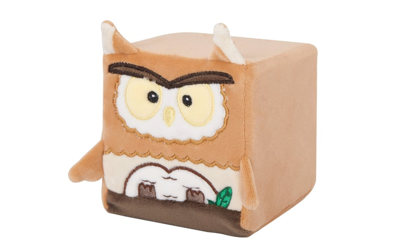 MGM - Squarepal - Peluche à mémoire de forme Hiboux 10cm