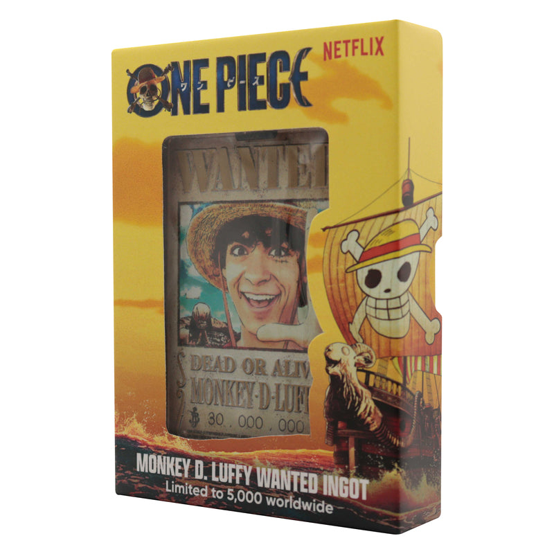 One Piece (Live Netflix) - Lingot Wanted Poster "Monkey D. Luffy" en Édition Limitée