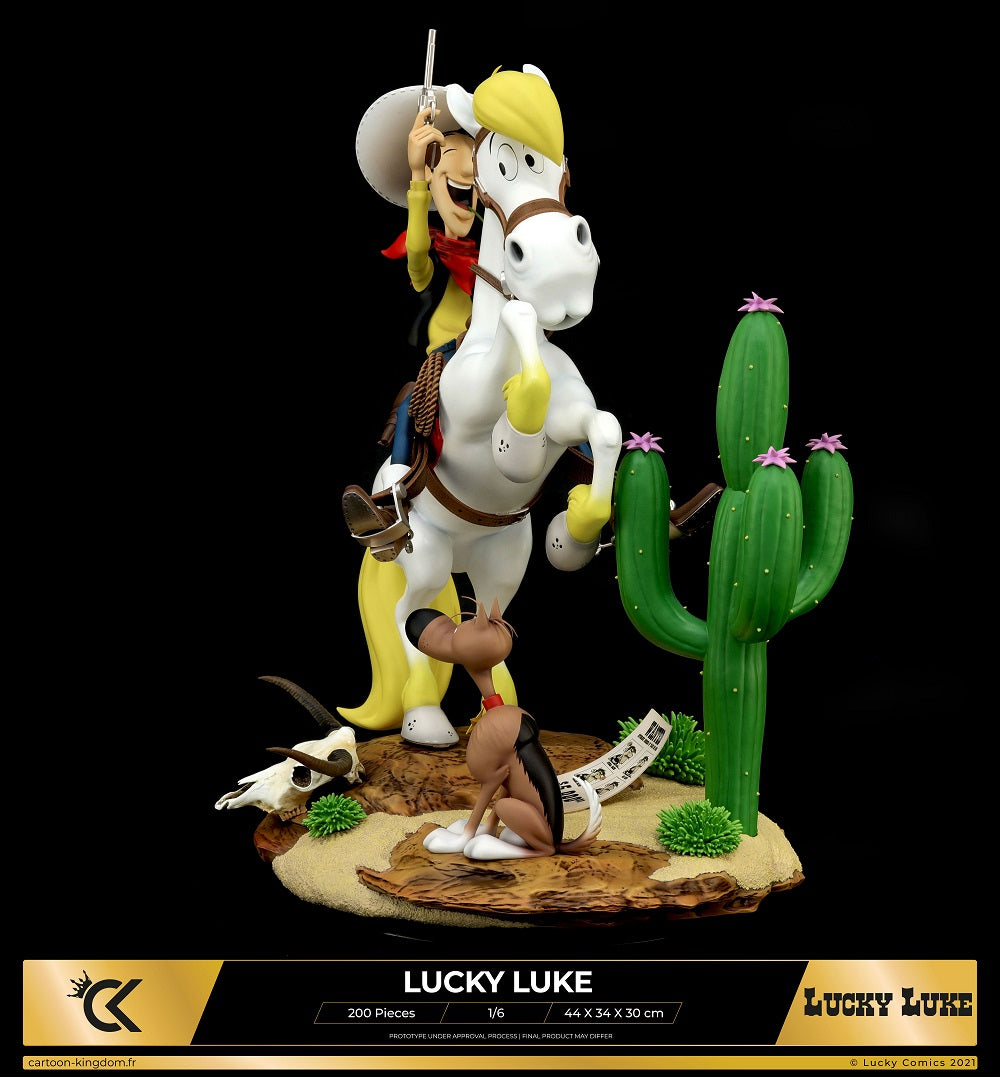 Cartoon Kingdom - 1:6 Statues - Lucky Luke Statue 44cm - flash vidéo