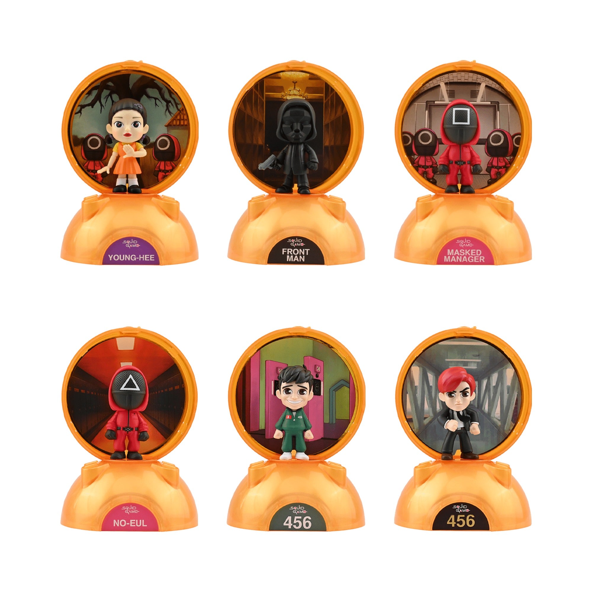 YuMe Piggy Bank Capsule - Display de tirelires Squid Game (6 unités)
