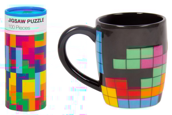 Tetris - Coffret mug et puzzle - flash vidéo