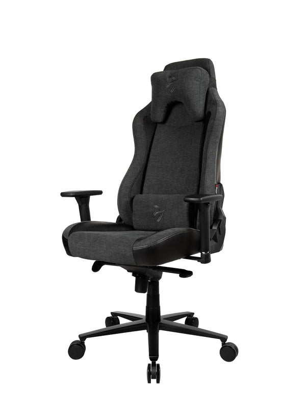 Arozzi Vernazza Vento - Chaise Gaming en tissu souple - Gris Sombre - flash vidéo