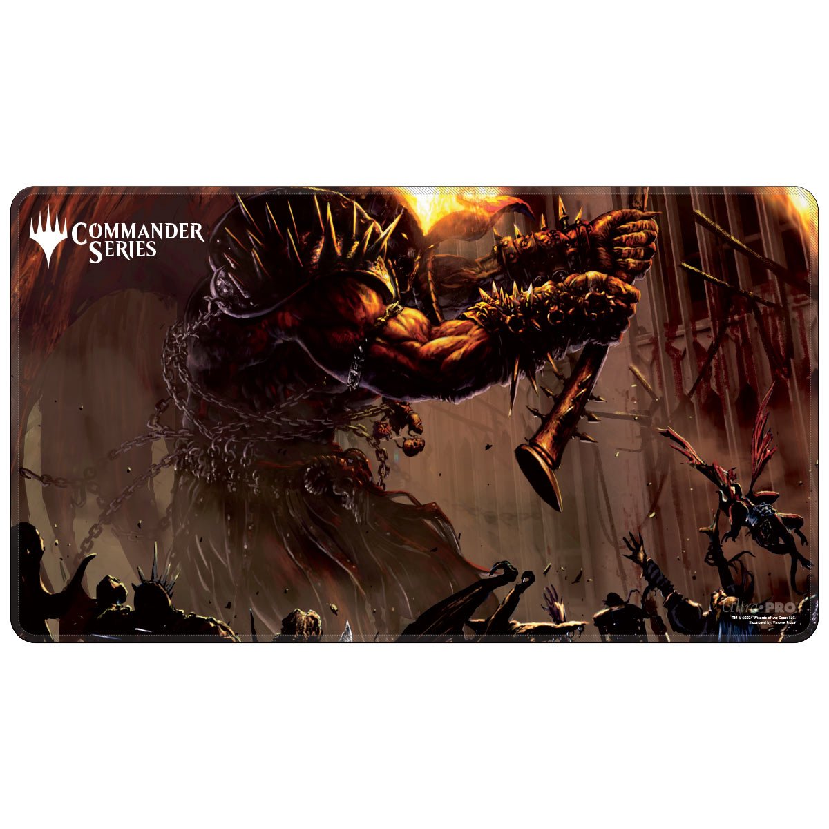 Ultra Pro - Magic: The Gathering - Commander Series - Tapis de jeu Rakdos, Seigneur des émeutes (60 x 34 cm) - flash vidéo