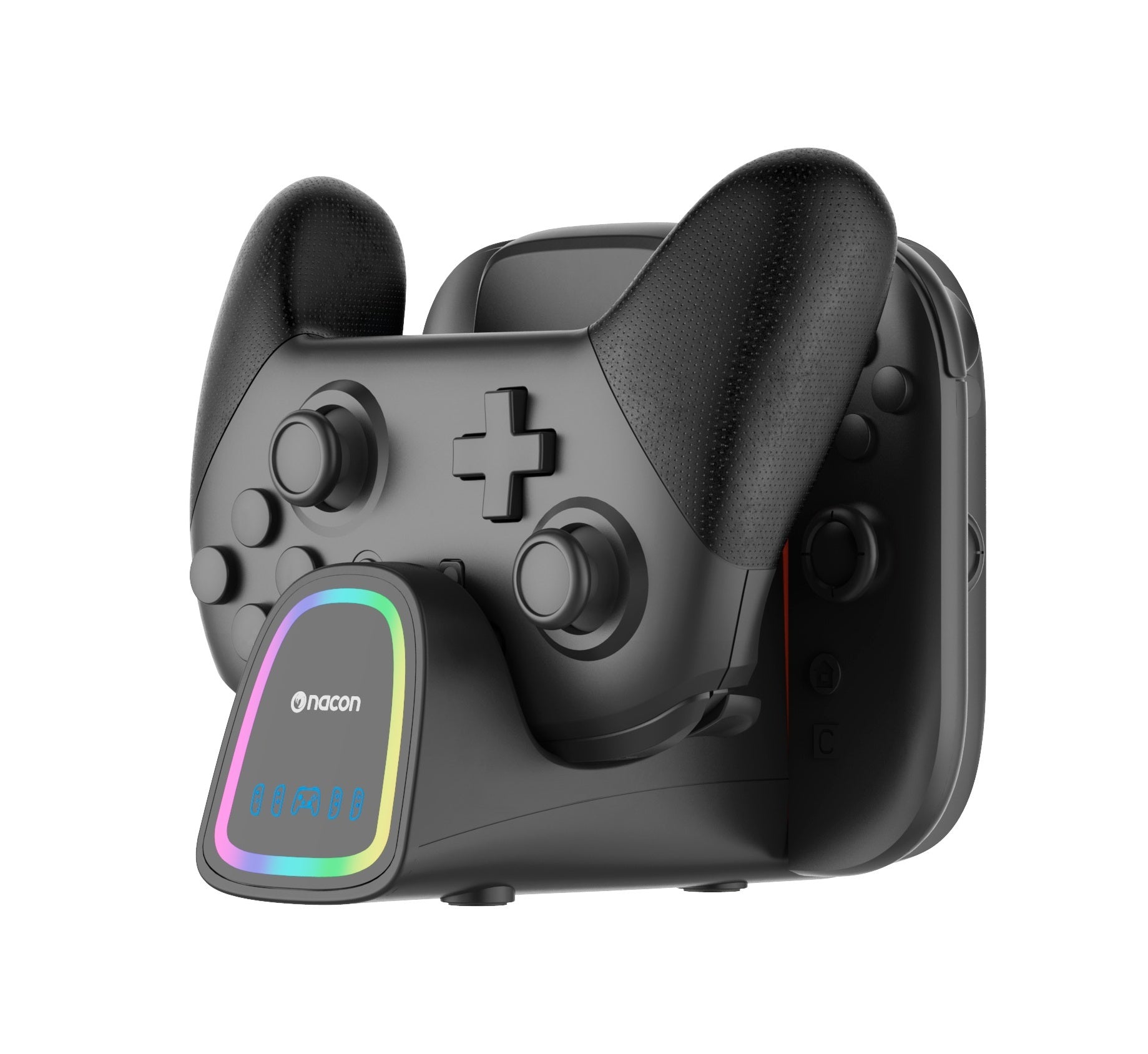 Chargeur Quadpro + RVB pour Manette Pro et 4 Joy-Con Nintendo Switch 2