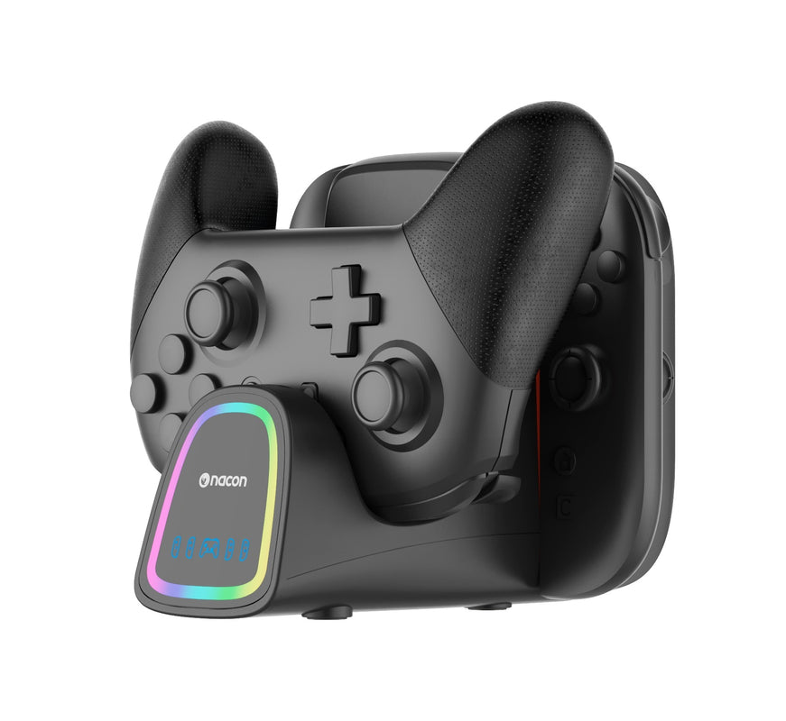 Chargeur Quadpro + RVB pour Manette Pro et 4 Joy-Con Nintendo Switch 2