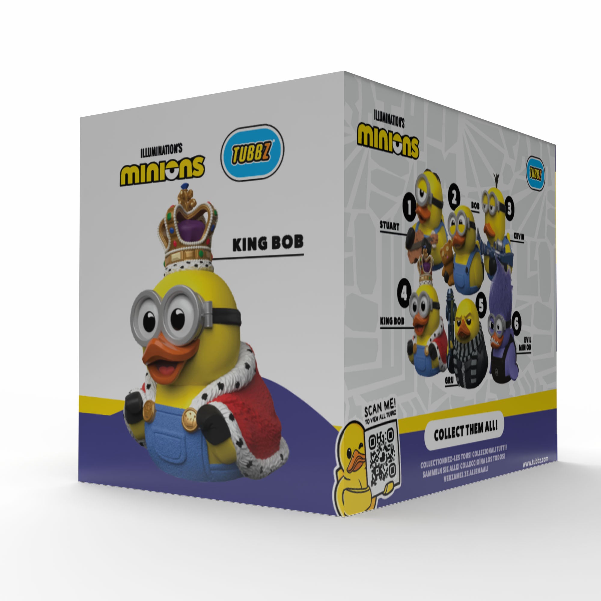Numskull - Best of TUBBZ Boîte Canard de bain - Minions - Roi Bob - 9cm
