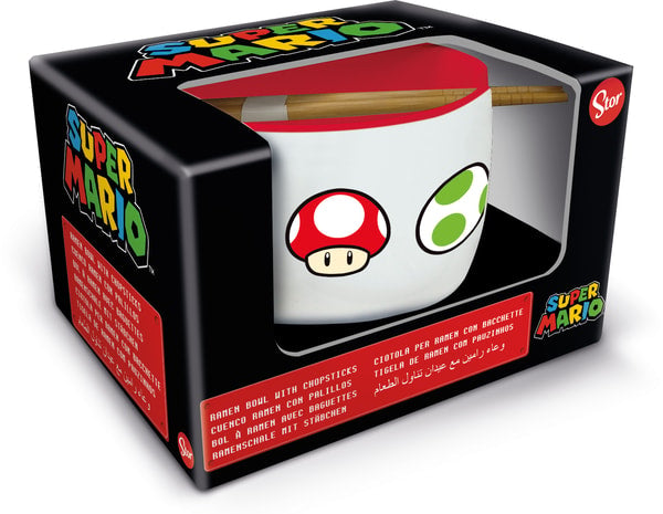Nintendo - Bol à ramen avec baguettes Super Mario Bros. - flash vidéo