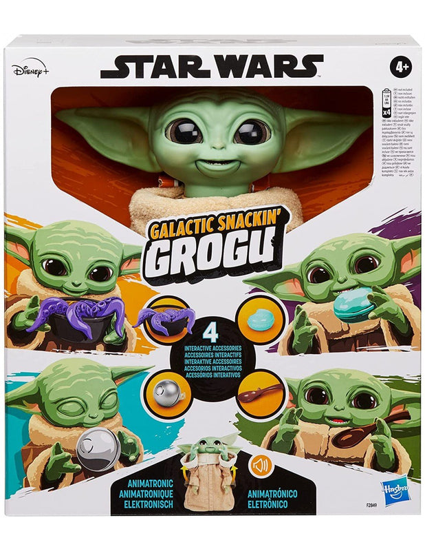 Star Wars: The Mandalorian - Figurine interactive Le casse-croûte galactique de Grogu 23cm