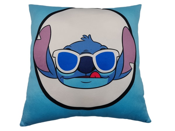 Lilo et Stitch - Coussin double face Stitch avec lunette de soleil (40x40cm) - flash vidéo