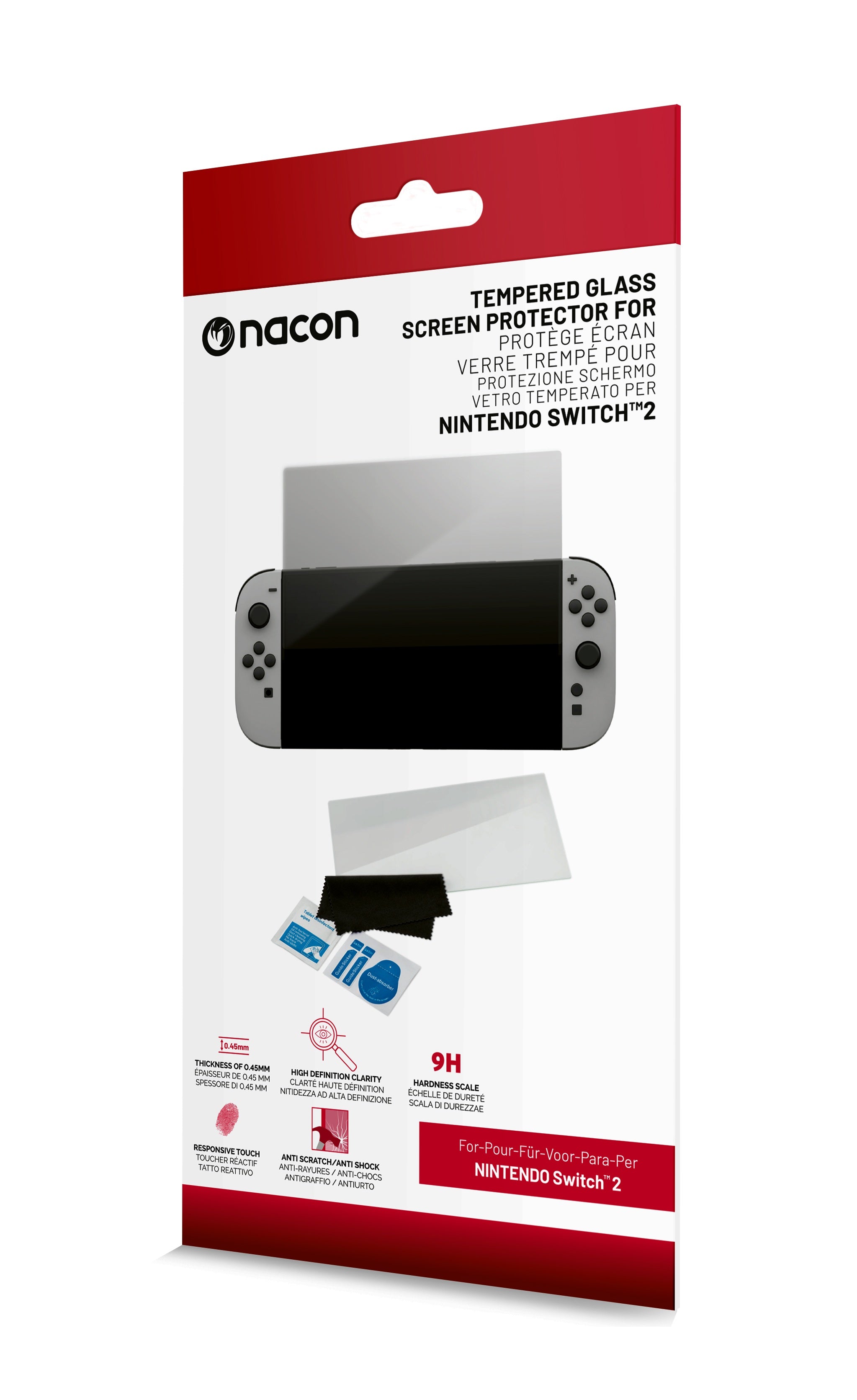 Protège écran en verre trempé pour Nintendo Switch 2