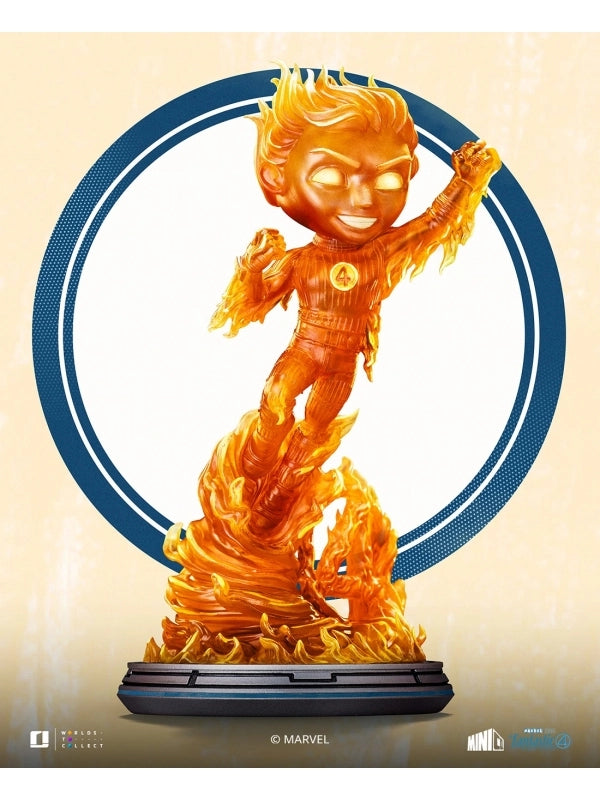 Iron Studios - MiniCo - Marvel - The Fantastic Four: First Steps - Human Torch Statue 21cm