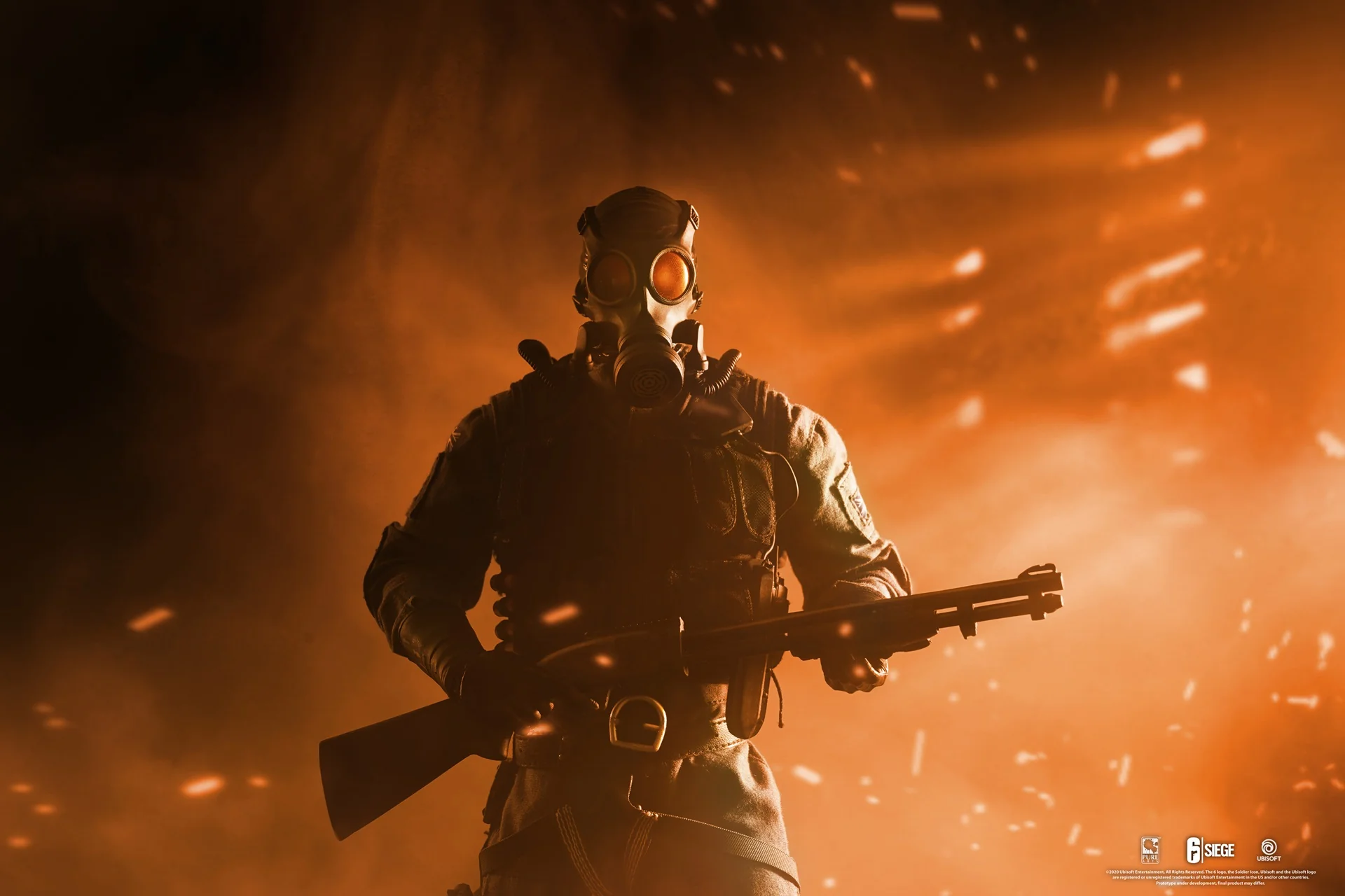 PureArts - 1:6 Articulated Figures - Rainbow Six Siege - Smoke Figurine 30cm - flash vidéo