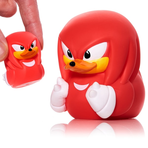 Numskull - Mini TUBBZ Canard de bain - Sonic le Hérisson - Knuckles (Édition baignoire) - flash vidéo