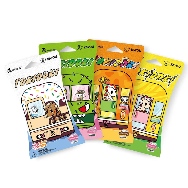 Tokidoki - Wonder Voyage Collectible Cards - Roaming Edition Series 1 - Présentoir de 24 packs de booster blister