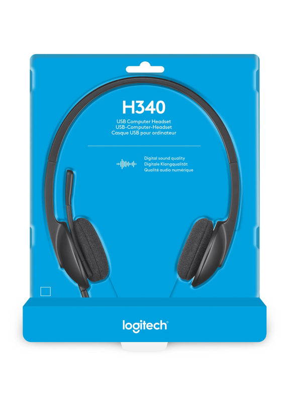 Logitech - Casque USB pour ordinateur H340 - Noir