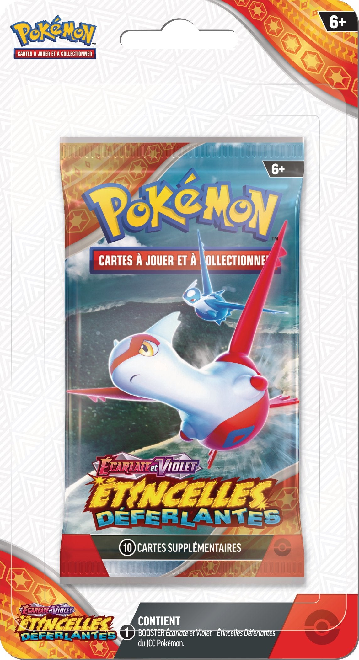 Pokémon JCC - Écarlate et Violet - Pack de Booster Blister EV08 Étincelles Déferlantes (1 Booster aléatoire) - flash vidéo