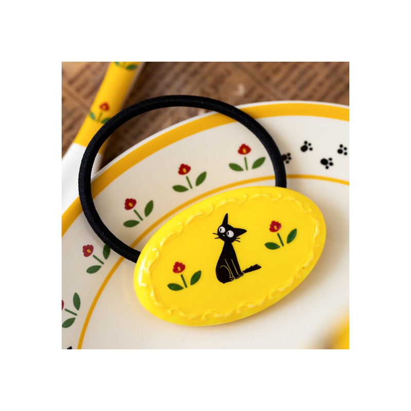 ÉLASTIQUE À CHEVEUX FANTAISIE JAUNE JIJI - KIKI LA PETITE SORCIÈRE