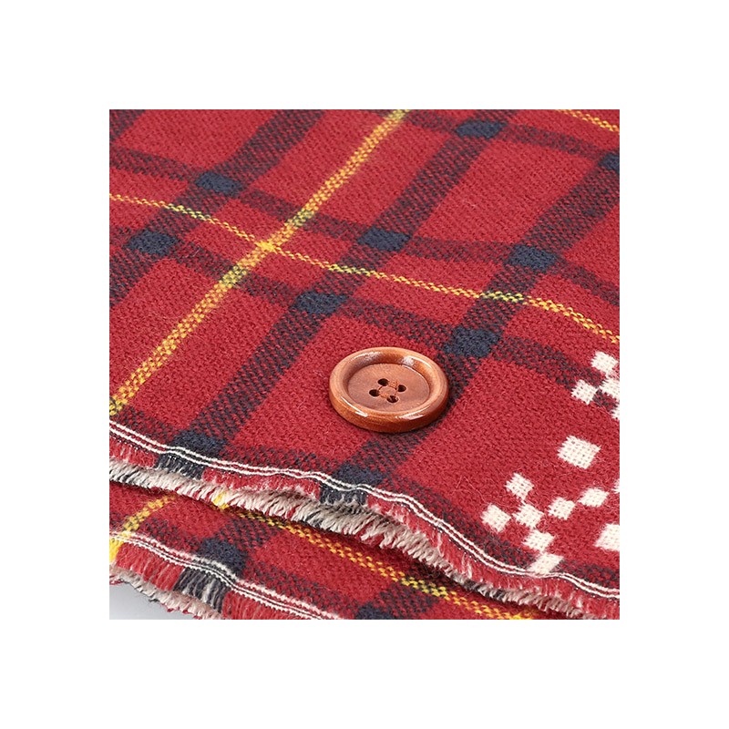 ÉTOLE AVEC ACCROCHE JIJI MOTIFS À CARREAUX - KIKI LA PETITE SORCIÈRE