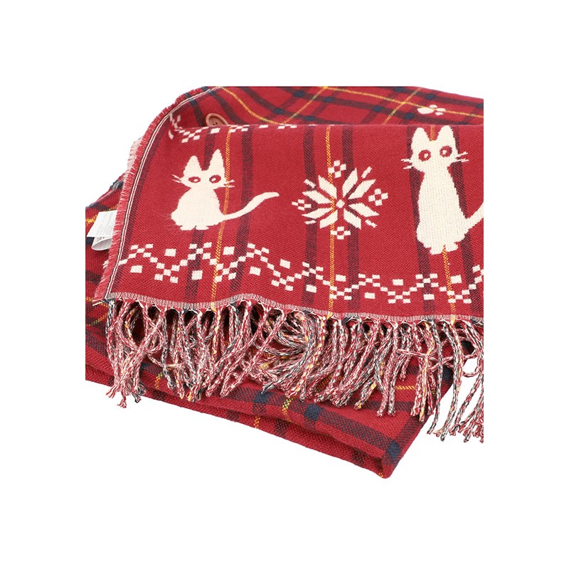 ÉTOLE AVEC ACCROCHE JIJI MOTIFS À CARREAUX - KIKI LA PETITE SORCIÈRE