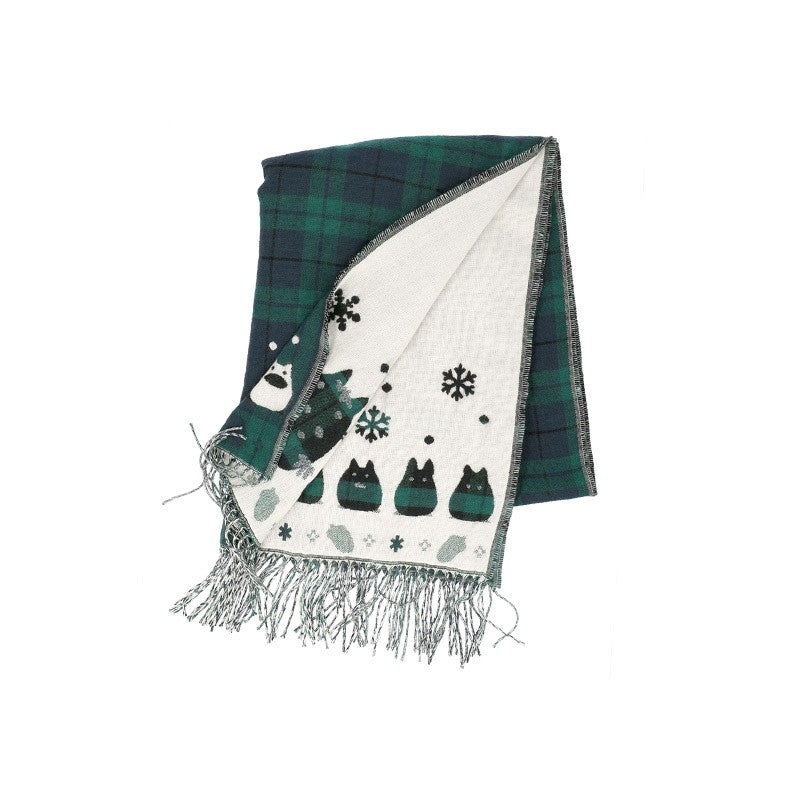 ÉTOLE AVEC ACCROCHE TOTORO MOTIFS À CARREAUX - MON VOISIN TOTORO