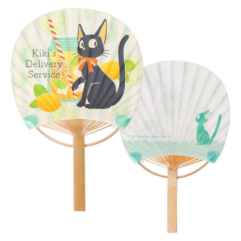 ÉVENTAIL BAMBOU & ENVELOPPE JIJI AVEC CITRON - KIKI LA PETITE SORCIÈR