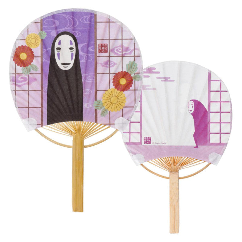 ÉVENTAIL BAMBOU & ENVELOPPE NO FACE AVEC FLEUR - LE VOYAGE DE CHIHIRO