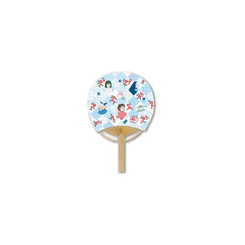 ÉVENTAIL JAPONAIS BAMBOU DAMIERS – LE VOYAGE DE CHIHIRO