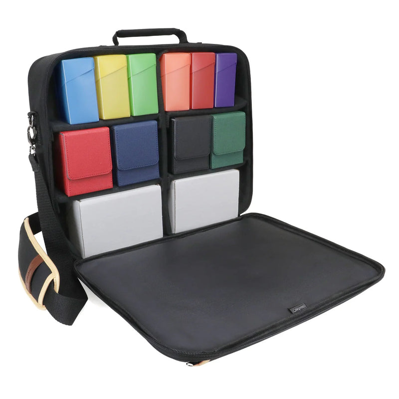 ENHANCE - Sac à bandoulière pour jeux de cartes à collectionner Édition Designer noire