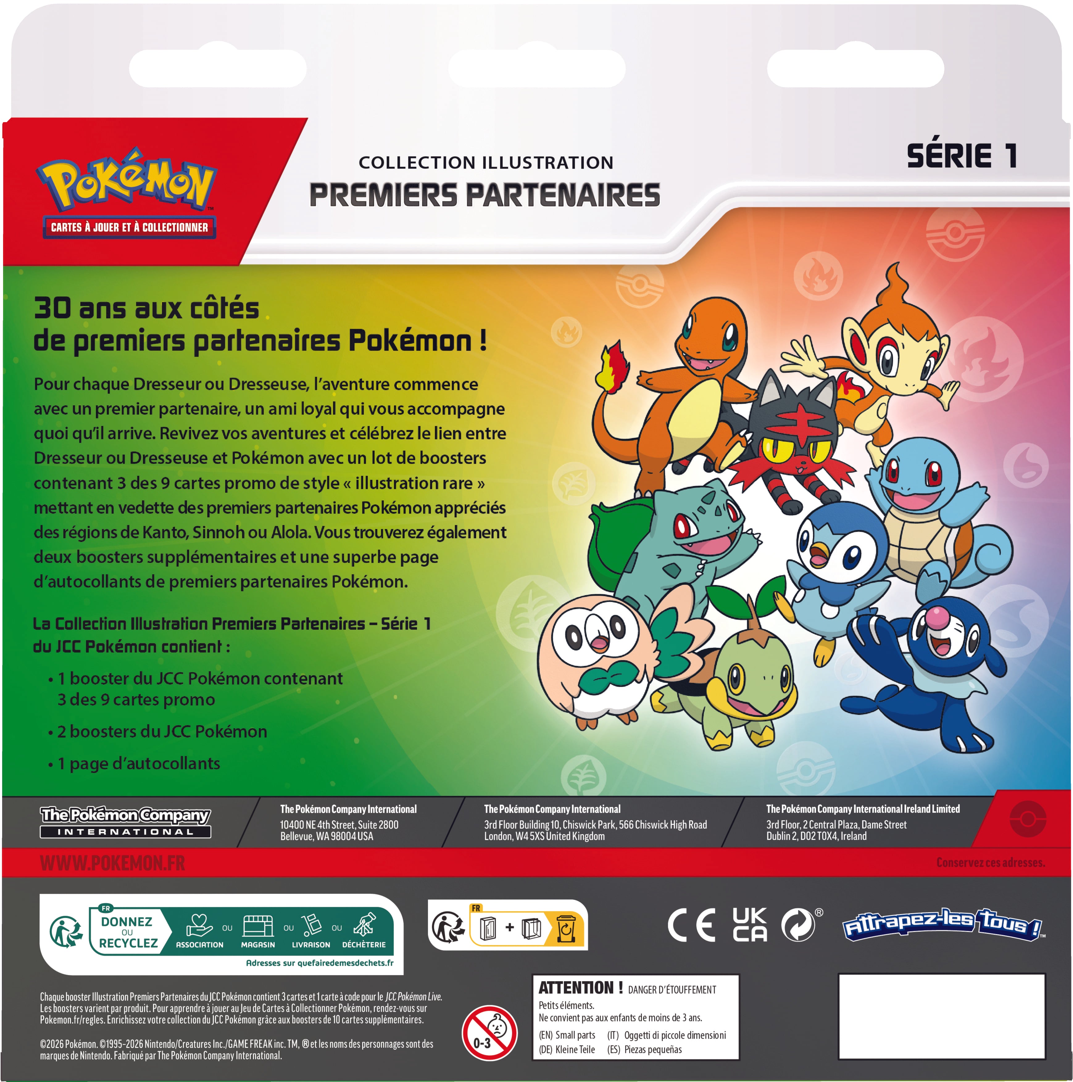 Pokémon JCC : Collection Illustration Premiers Partenaires - Série 1