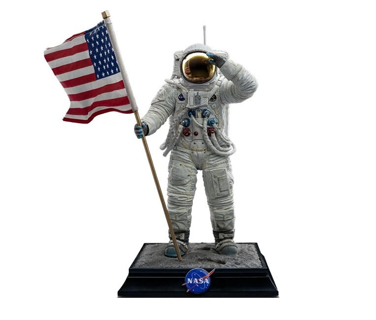 Iron Studios - Art Scale 1/10 - Apollo 11 - Astronaute Statue 23cm - flash vidéo