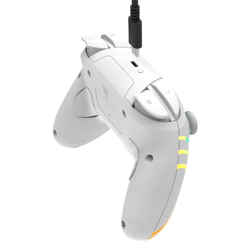 Turtle Beach - Manette de jeu RGB sans fil Afterglow Wave blanche pour Nintendo Switch 2, Switch, Switch Lite et Switch modèle OLED
