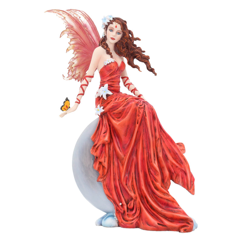 Crimsonlily - Figurine de Fée de la lune rouge et ses compagnons papillons 28.5cm