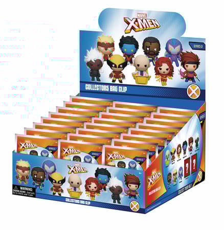 Marvel - Assortiment en blind box de figurines de sac de collection X-Men (Série 2) en mousse (24 pcs) - flash vidéo