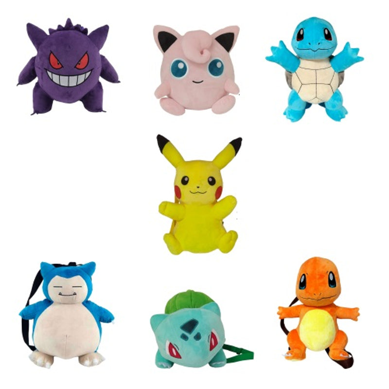Pokémon - Sac à Dos Peluche (Assortiment de 12)