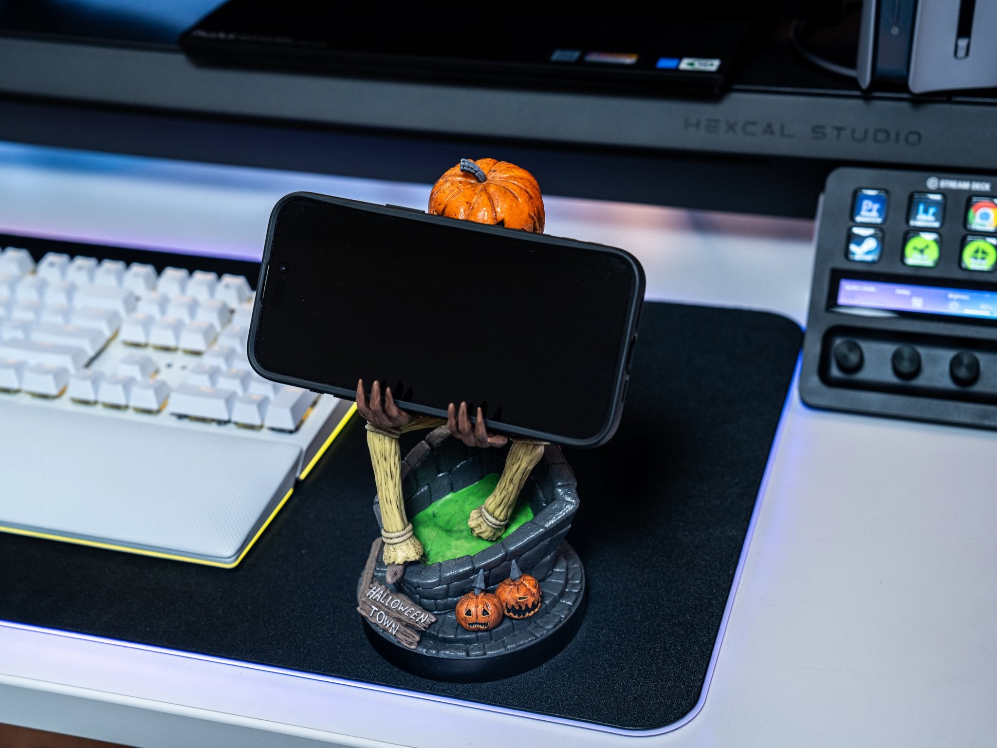 Cable Guys - Disney - L'Étrange Noël de monsieur Jack - Support pour téléphone et manette Jack Roi des Citrouilles