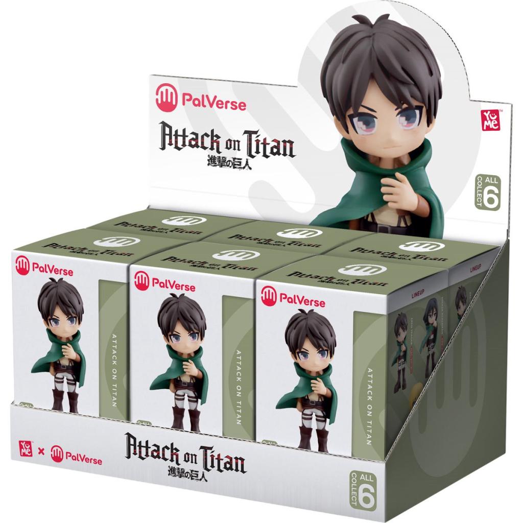 YuMe Anime Figures Blind Box - Display de figurines Attack On Titan (6 unités)