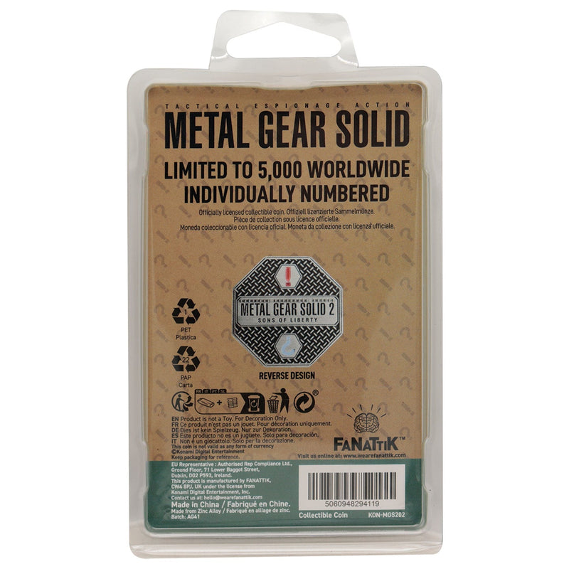 Metal Gear Solid 2 - Pièce de collection "Raiden" en Édition Limitée