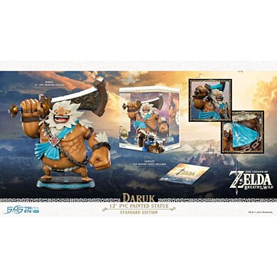 First 4 Figures - The Legend of Zelda : Breath of the Wild - Daruk Statue Edition Standard 29cm - flash vidéo