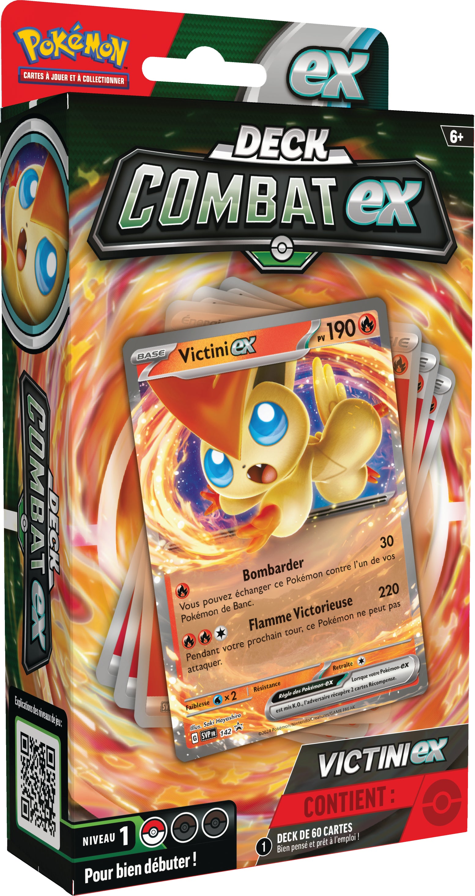 Pokémon JCC - Deck Combat Miraidon-ex ou Victini-ex (1x deck aléatoire) - flash vidéo