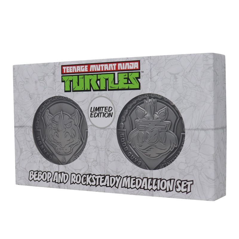 Teenage Mutant Ninja Turtles - Médaillon de collection "Bebop et Rocksteady" en Édition Limitée