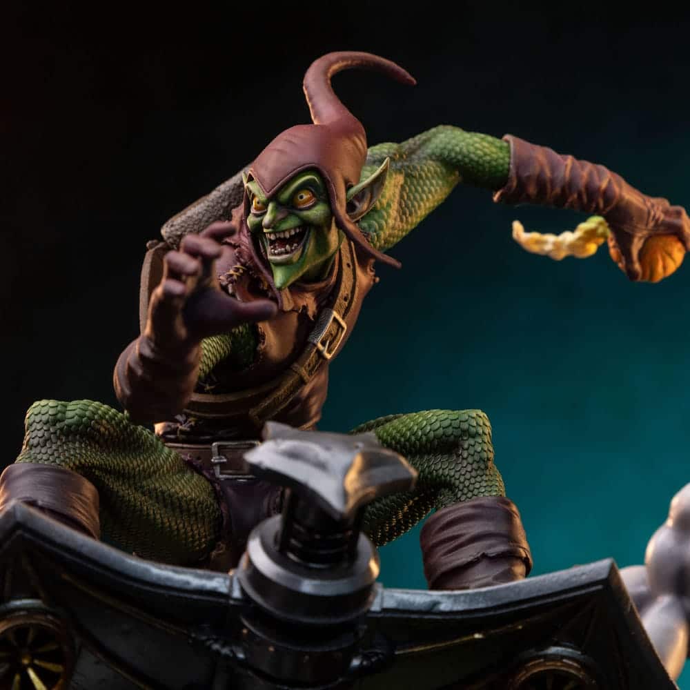 Iron Studios - BDS Art Scale 1/10 - Marvel - Spider-Man - Le Bouffon Vert Statue 27cm - flash vidéo