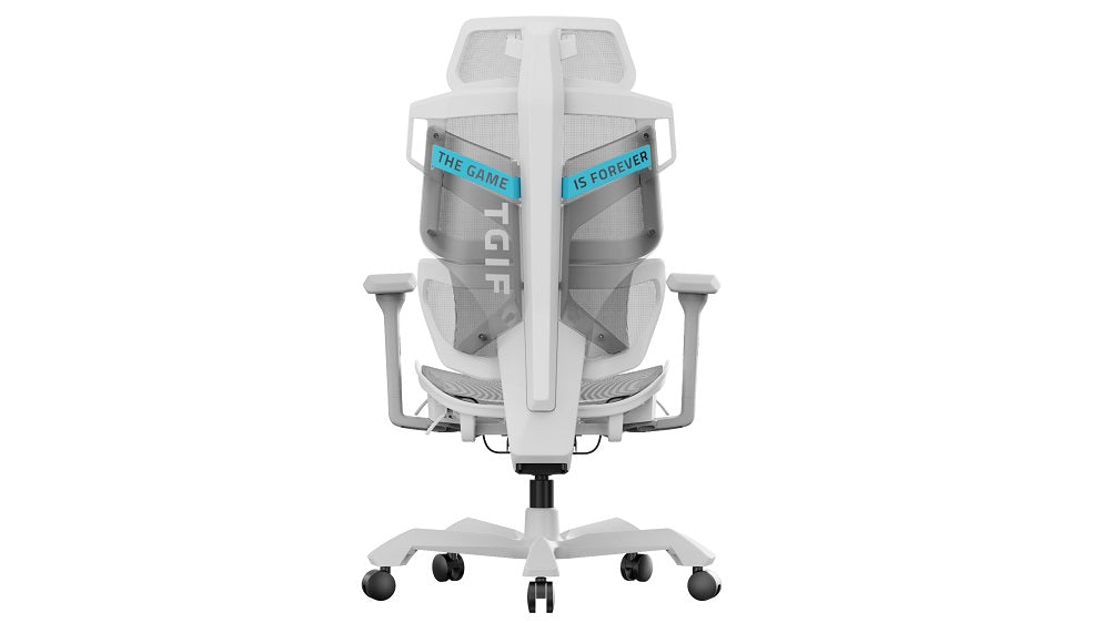 TGIF Gaming - Chaise de bureau ergonomique avec accoudoir 6D ACE Game Blanche