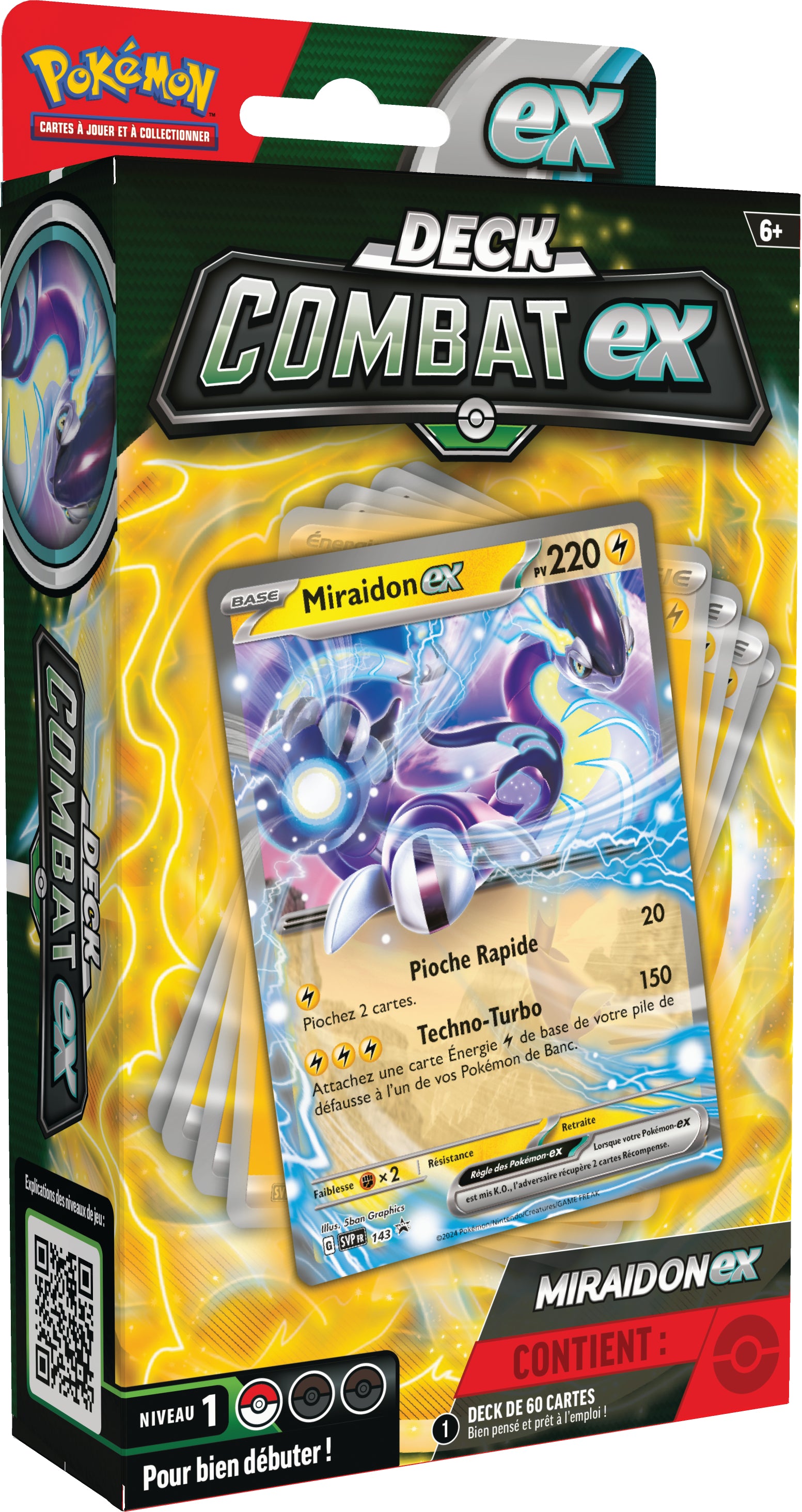 Pokémon JCC - Deck Combat Miraidon-ex ou Victini-ex (1x deck aléatoire) - flash vidéo
