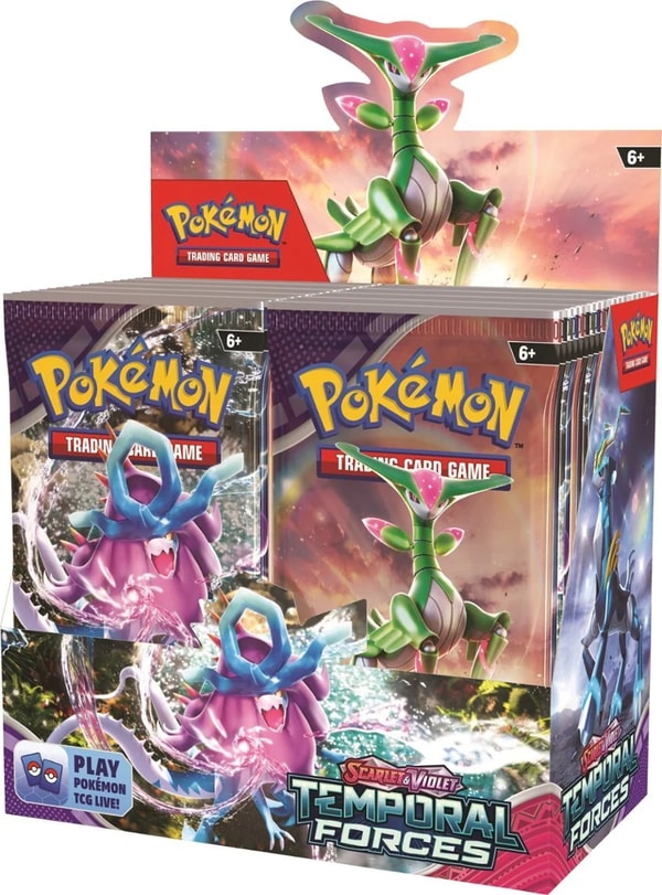 Pokémon TCG - Scarlet & Violet - Temporal Forces Booster Pack (Display x36) - flash vidéo
