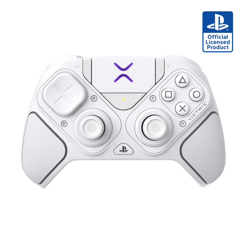 Manette modulaire sans fil Victrix Pro BFG Reloaded blanche pour PlayStation 5, PlayStation 4 et Windows 10/11
