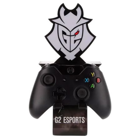Cable Guys Ikon - G2 Esports - G2 Logo Support Lumineux Chargeur pour Téléphone et Manette - flash vidéo