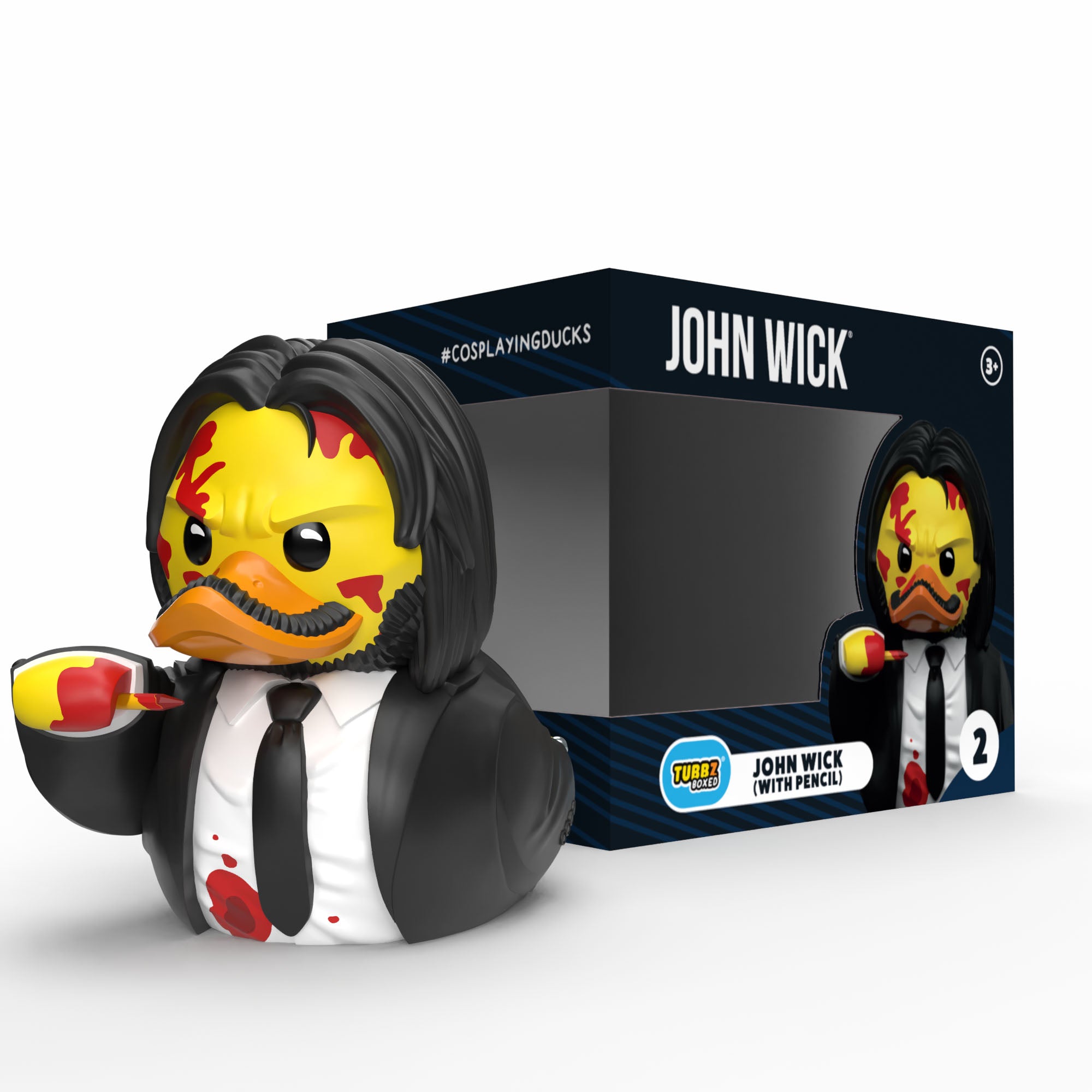 Numskull - Best of TUBBZ Boîte Canard de bain - John Wick 2 - John Wick "Crayon" - 9cm