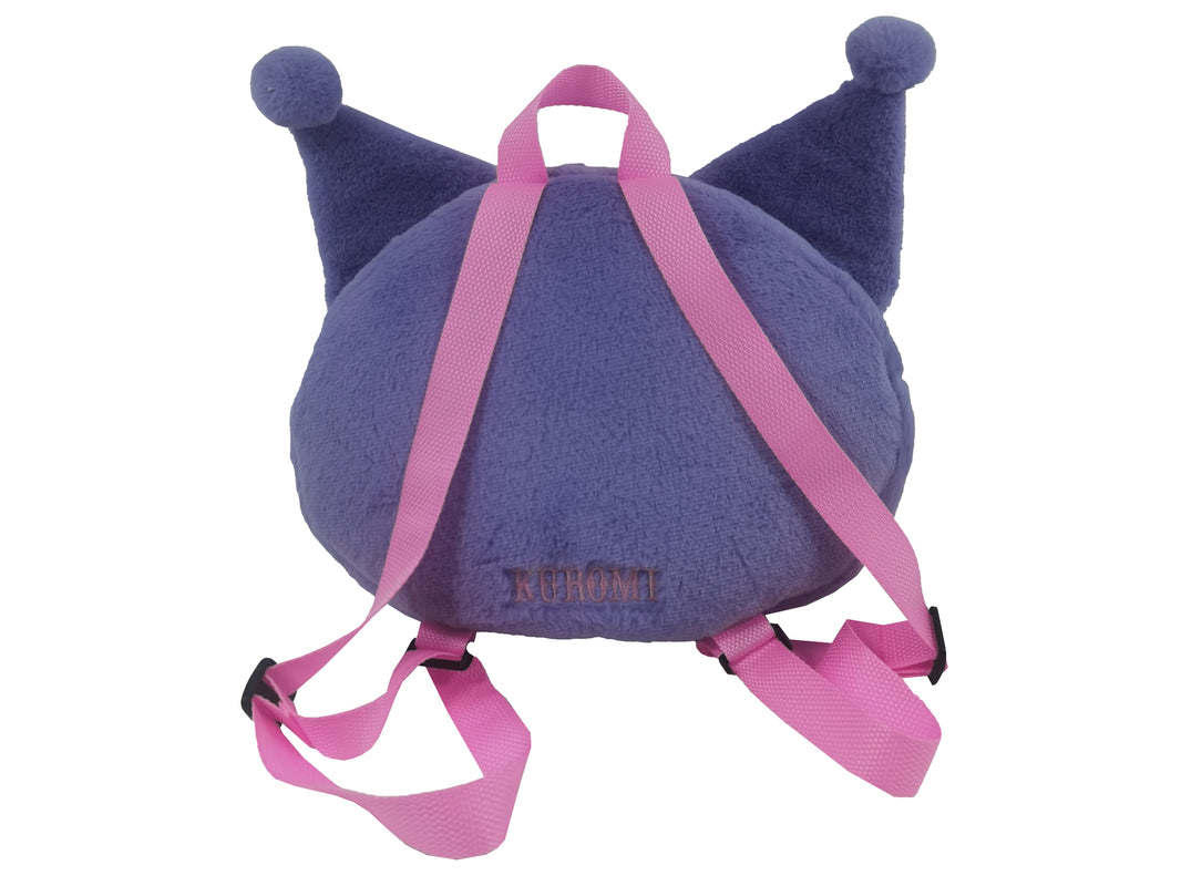Sanrio - Sac à dos en peluche Visage de Kuromi